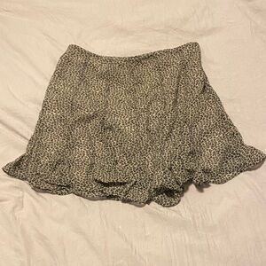 Leopard Print Skort